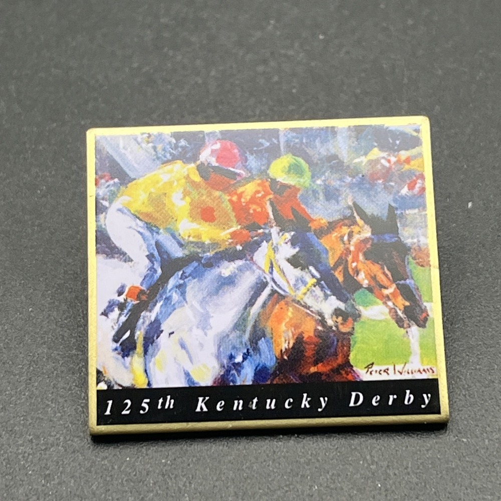 Kentucky Derby 125 Horse Racing Churchill Downs Lapel Hat Pin